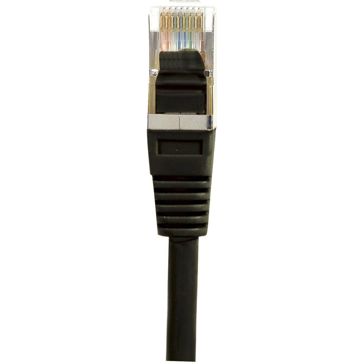 Thumbnail - Exertis Connect Patchkabel S/FTP, PiMF, CAT.6, schwarz, 0,15 m Patchkabel mit besonders schmalem Knickschutz (S/FTP, CAT...