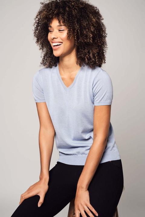 Immagine prodotto Bellemere T-Shirt Silk Cashmere V-Neck T-Shirt (L)