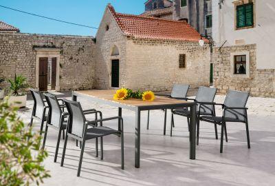 Produktbild Best Stapelsessel Rhodos weiss/grau