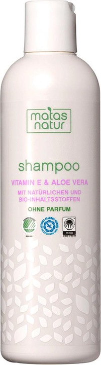 Actual product image Matas Natural Shampoo with Organic Aloe Vera and Vitamin E (400 ml, Liquid shampoo)