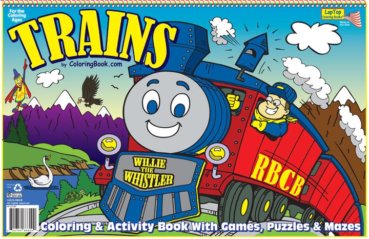 Produktbild Train Colouring book (Deutsch, 2024)