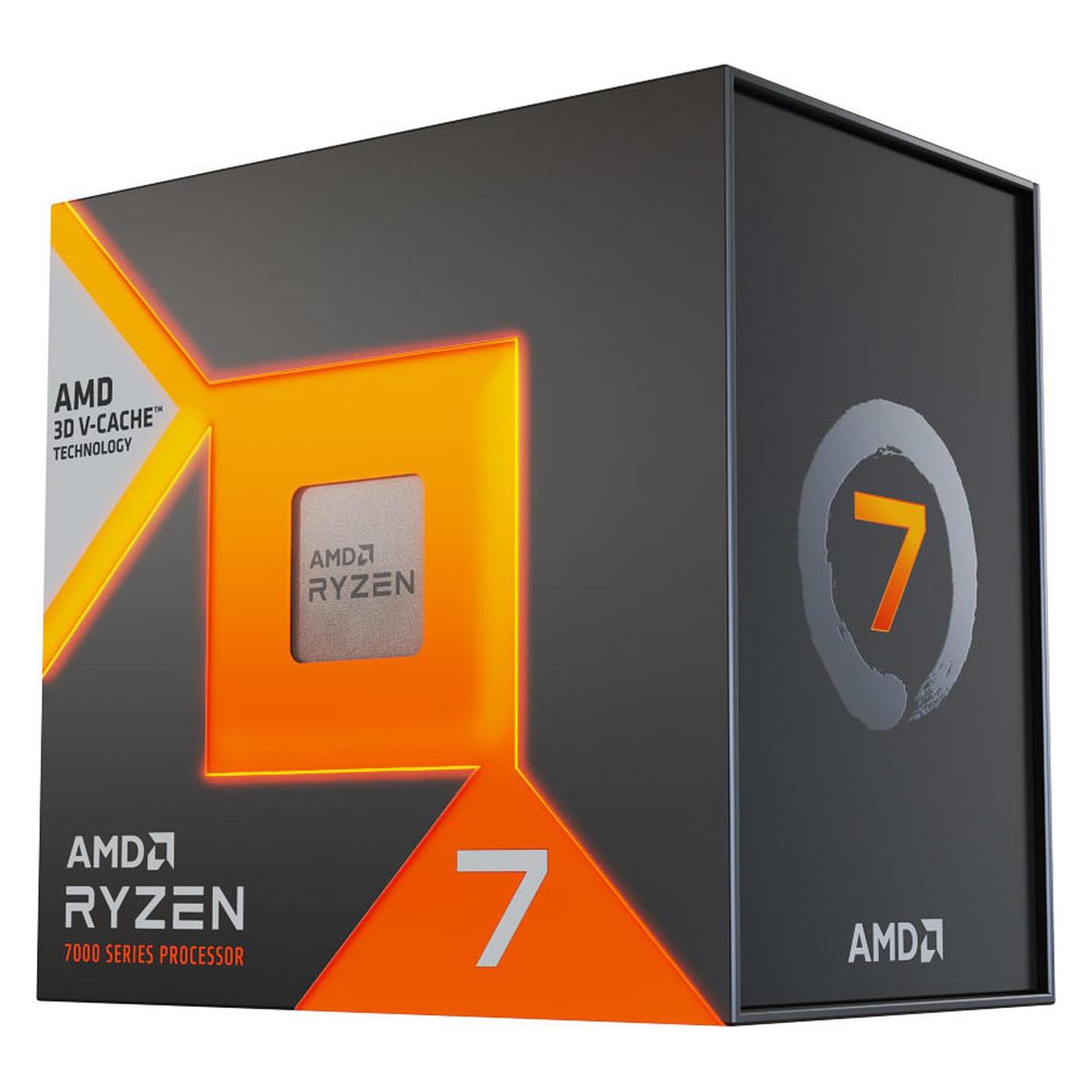 AMD Processeur Ryzen 7 7800X3D Socket AM5 (4,5Ghz) (AM5, 4.20 GHz, 8 -Core), Prozessor