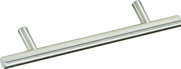 Actual product image Hettich Furniture handle Salvia brushed stainless steel 128 mm Ø 10 mm