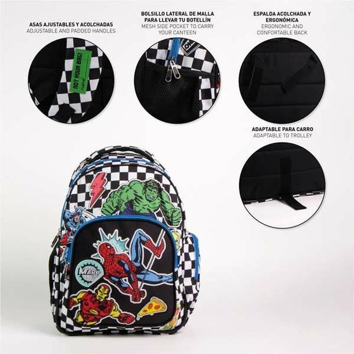 Produktbild Schulrucksack The Avengers Schwarz