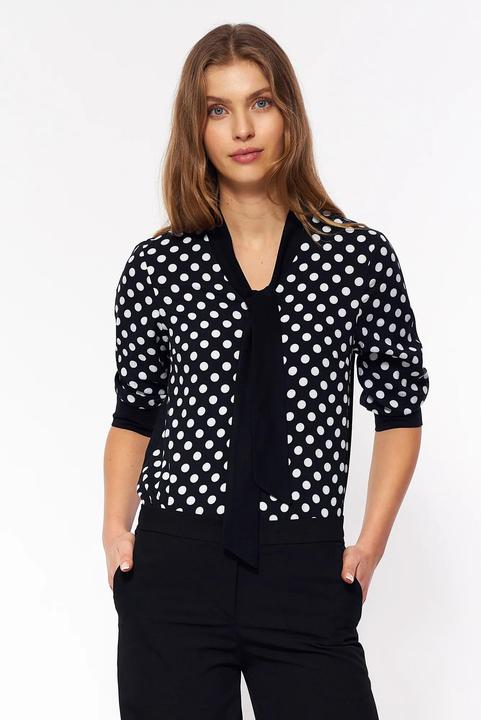 Immagine prodotto Nife Blusa sottile a pois bianchi donna (36)
