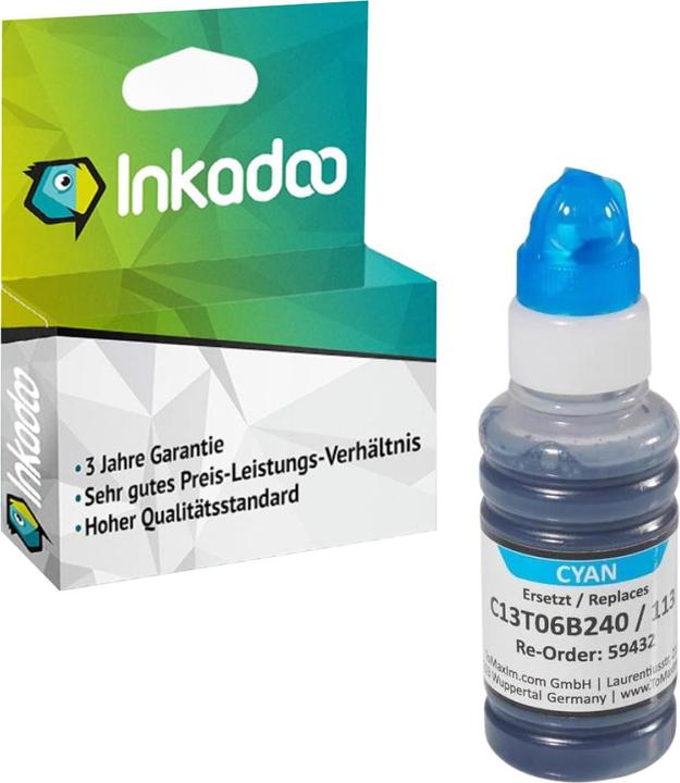 Immagine prodotto Inkadoo Druckerpatronen kompatibel mit Epson C13T06B440 / 113 Tintenpatrone