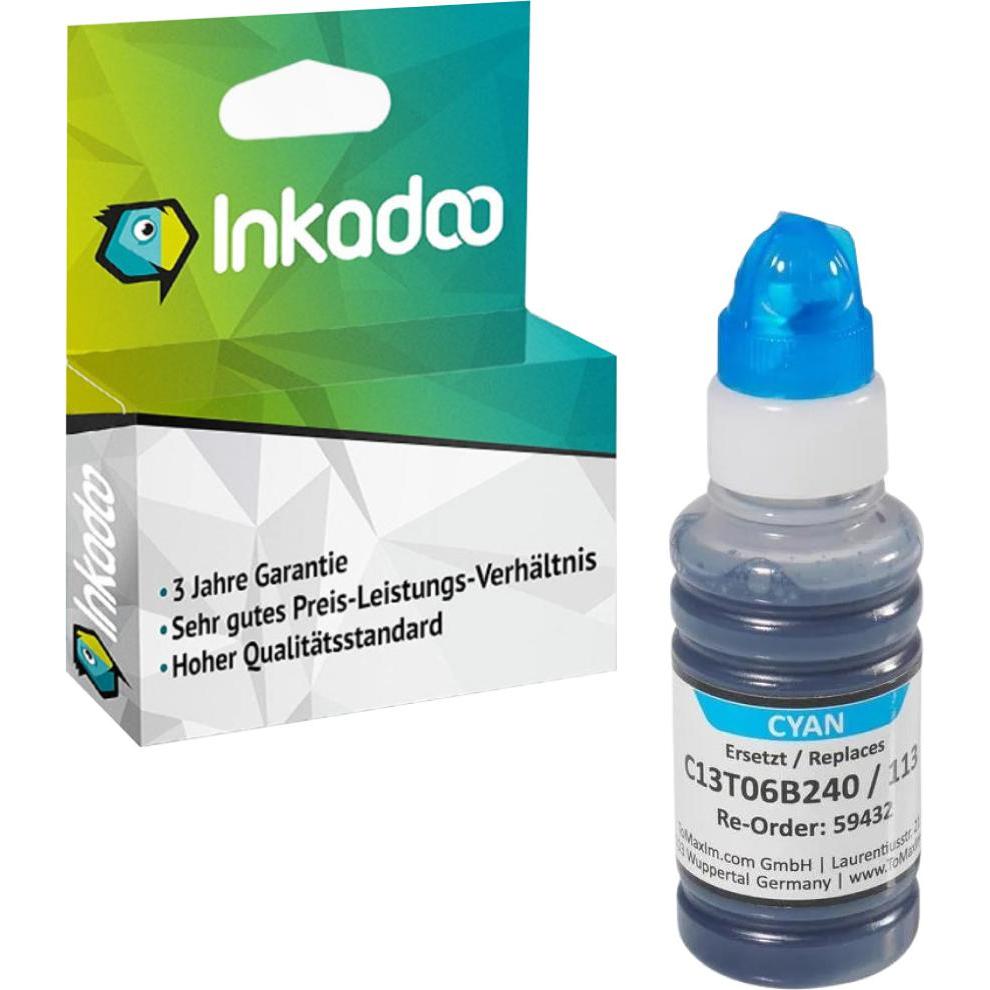 Inkadoo, Druckerpatrone, Druckerpatronen kompatibel mit Epson C13T06B440 / 113 Tintenpatrone