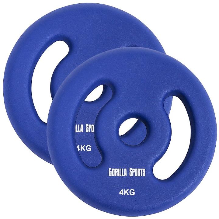 Gorilla Sports Hantelscheiben (2 x 4 kg)
