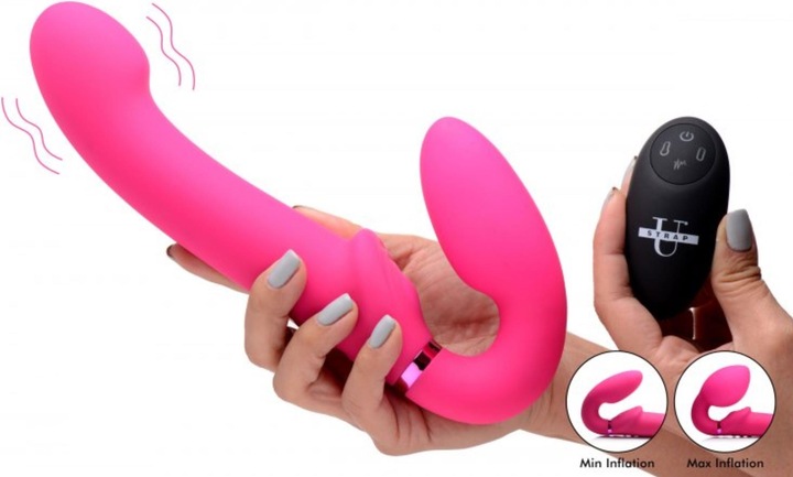 Image du produit XR Brands GPulse Gode vibrant sans manche avec télécommande Rose