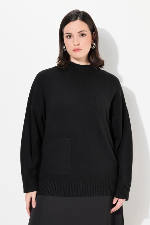 Image du produit Ulla Popken Pull oversized à col montant et manches longues (42, 44)