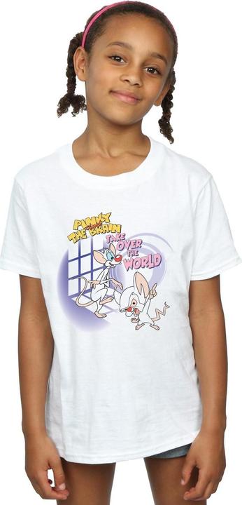 Immagine prodotto Universal Textiles Pinky And The Brain Take Over The World Maglietta Ragazze (128)