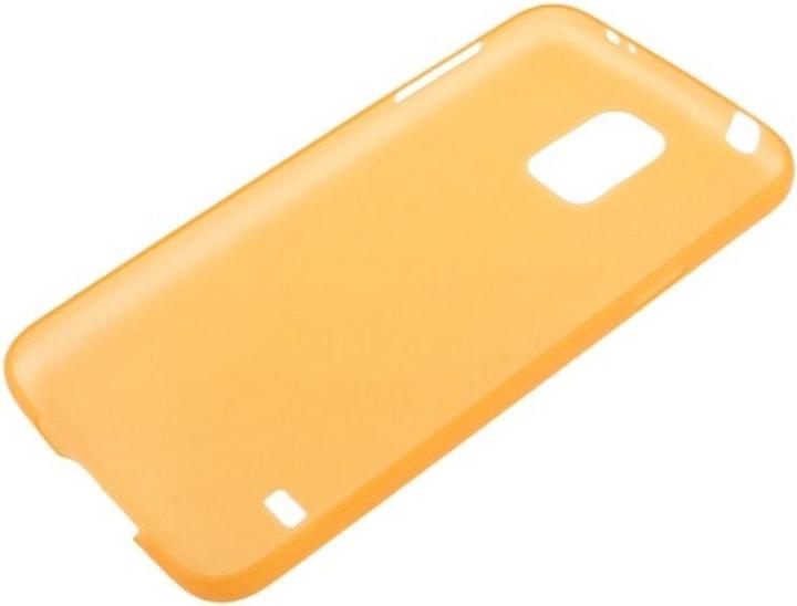 Produktbild König Design Schutzhülle Case Ultra Dünn 0,3mm für Handy Samsung Galaxy S5 / S5 Neo orange Transparent (Samsung Galaxy S5, Samsung Galaxy S5 Neo)