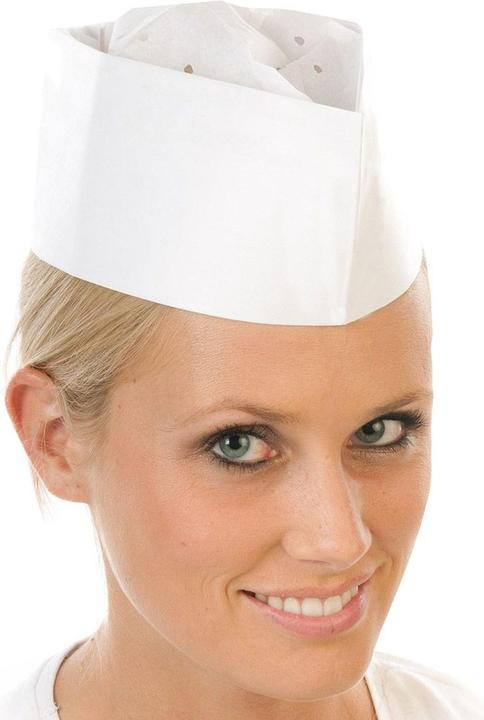 Produktbild franz mensch unisex Schiffchen-Mützen EXPRESS weiss Grösse individuell einstellbar 25 St.