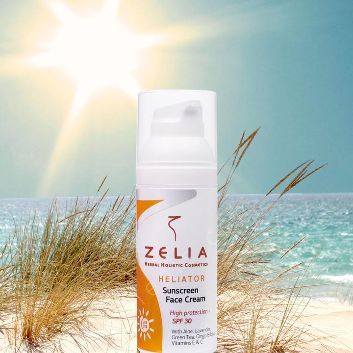 Actual product image Zelia HELIATOR Sunscreen Face Cream SPF 30 (Sun cream face, SPF 30, 50 ml)