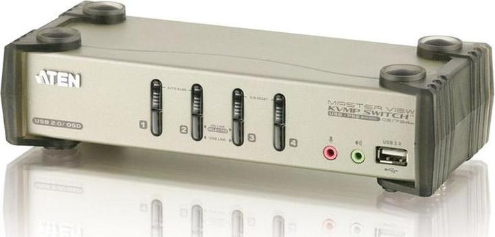 Produktbild Aten CS1734B, 4-Port KVM Switch mit 2 Port USB Hub