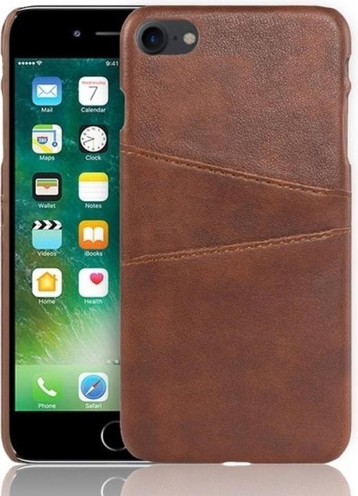 Produktbild Screenguard Apple iPhone SE 2020 CardCaddy Leder Backcase mit Kartenfächern