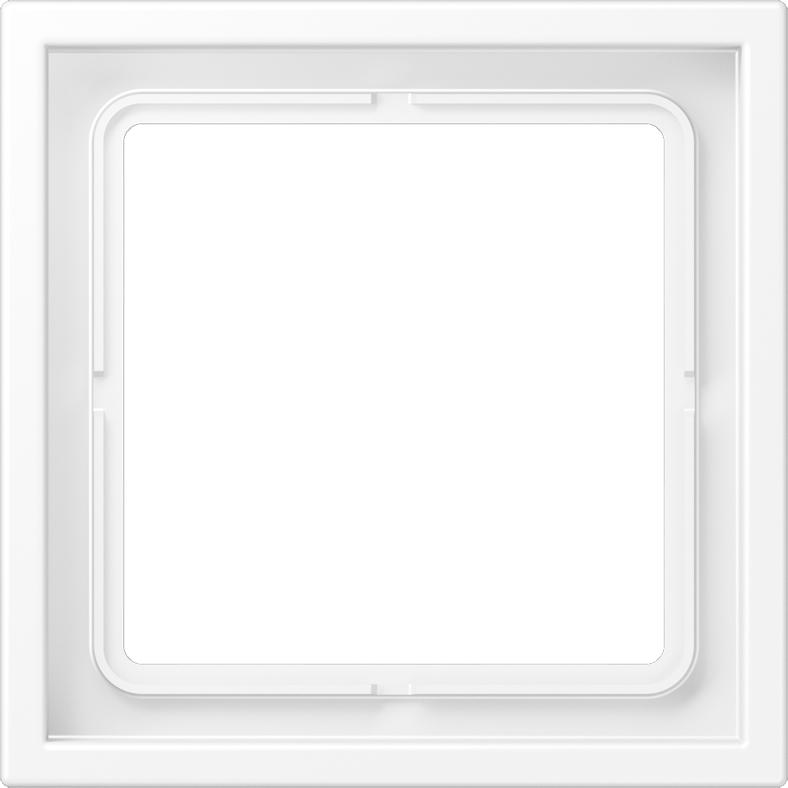 JUNG, Zubehör Schalterprogramm, Rahmen 1f ws lack LS / LS ZERO Kst LSZ981BFWWM