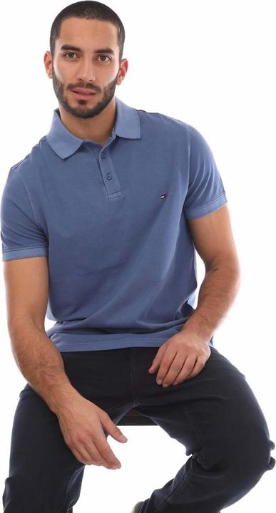 Actual product image Tommy Hilfiger Mens Garment Dyed Regular Polo Shirt (S)