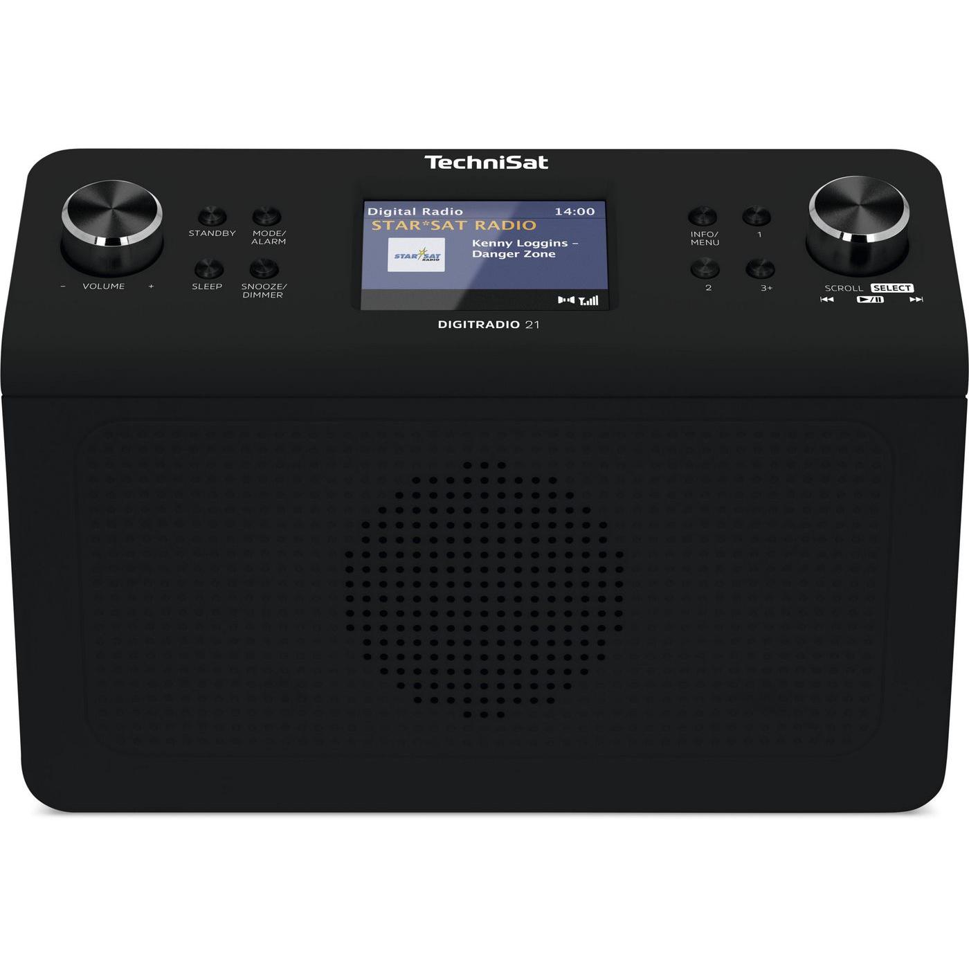 TechniSat Radio Digitradio 21 (DAB+, FM, Bluetooth), Radio, Schwarz