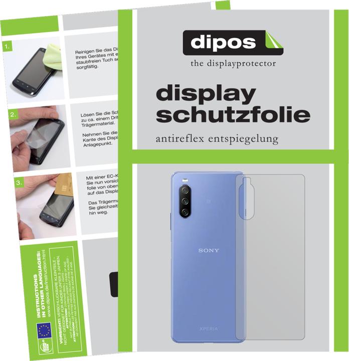 Dipos Displayschutzfolie Antireflex (2 Stück, Sony Xperia 10 III)