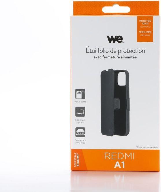 Produktbild We-Vibe WE Etui folio AIMANTE XIAOMI REDMI A1 / A2 Noir: fermeture magnétique - anti-ch