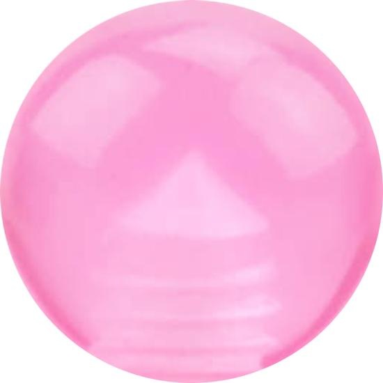 Actual product image Star Piercing Micro ball pink transparent (without brass, Acrylic)