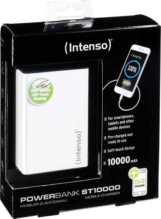 Actual product image Intenso Powerbank Softtouch ST10000 10000 mAh (10000 mAh, 37 Wh)