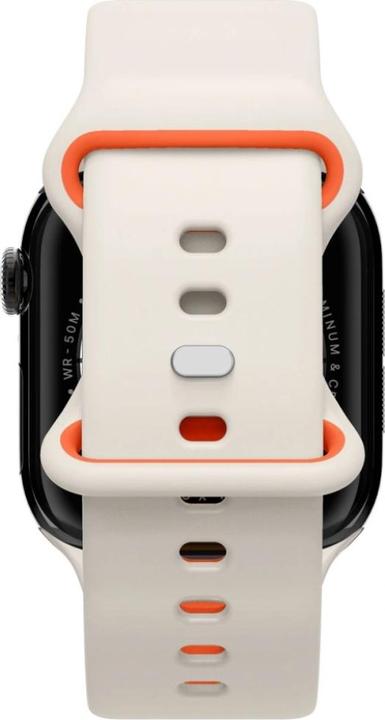 Produktbild Spigen - Nano Pop - Apple Watch 1/2/3/4/5/6/7/8/9/10/SE/SE 2 (38/40/41/42mm) - Orange Beige (40 mm, Kunststoff, Silikon)