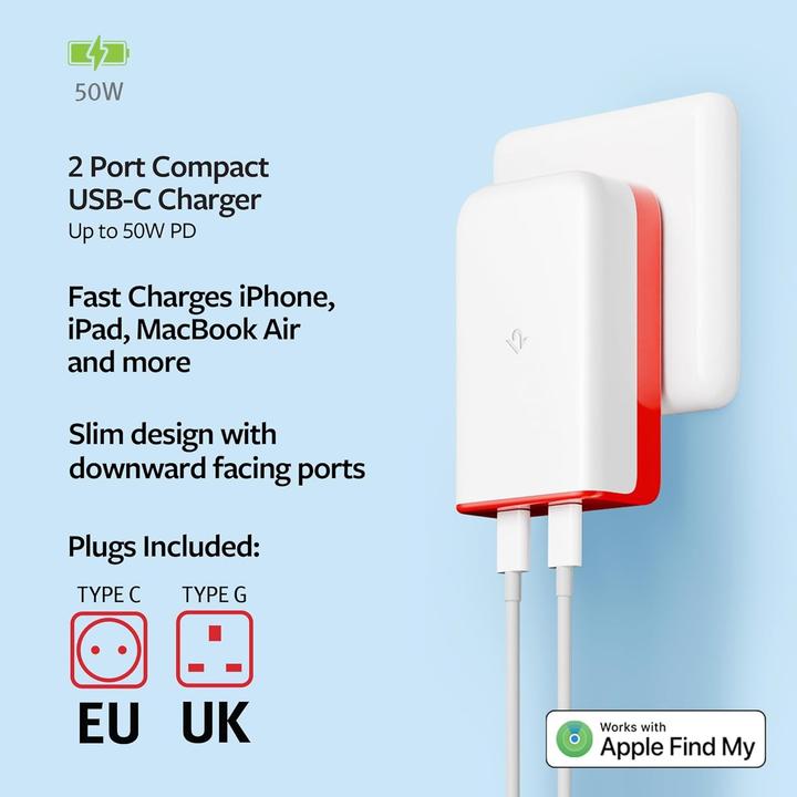 Image du produit TwelveSouth PlugBug 50 (UE/UK) avec Apple Find My (50 W)