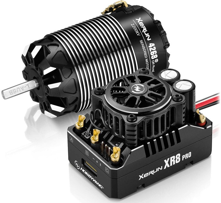Actual product image Hobbywing Xerun XR8 Pro G3 Combo with 4268SD 2200kV G3 Motor Off-Road