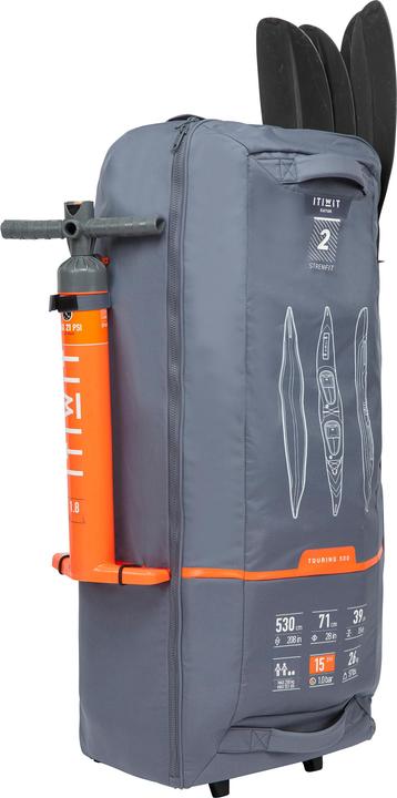 Image du produit Itiwit Sac de transport pour kayak avec roulettes 195 l