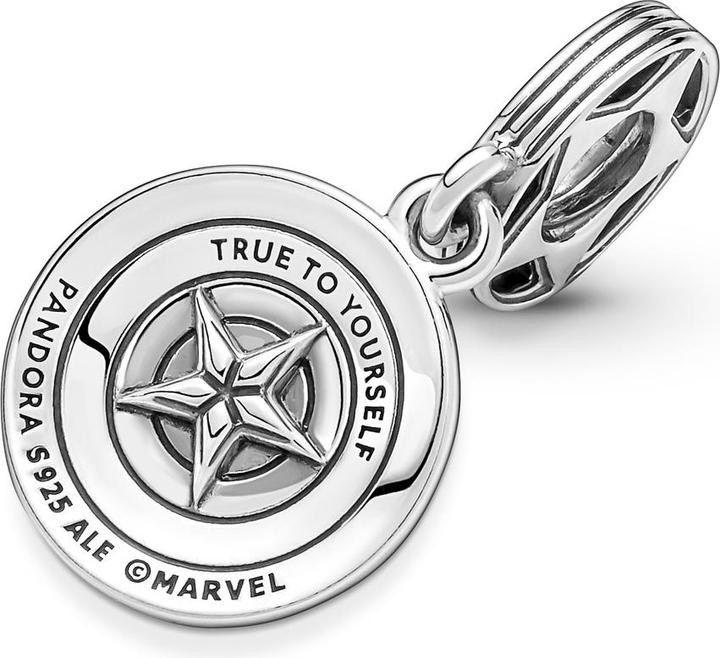 Image du produit Pandora Marvel The Avengers Captain America Shield (Émail, Argent 925)