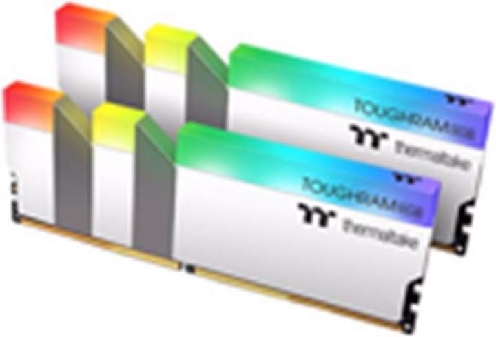 Immagine prodotto Thermaltake MEMORIA TOUGHRAM RGB WHITE 16GB (2X8GB) 3200 C16 (2 x 8GB, 3200 MHz, DDR4-RAM, DIMM)