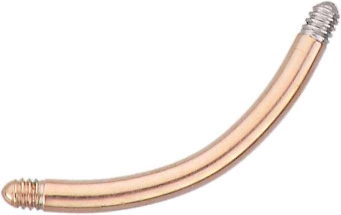 Immagine prodotto Bijouteria Barretta piercing (Rivestimento in PVD (colore oro), Acciaio chirurgico 316L)