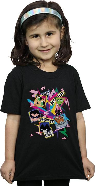 Immagine prodotto Teen Titans Go 80s Icons Maglietta Ragazze (152, 158)