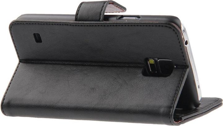 Produktbild König Design Schutzhülle Handytasche (Flip Quer) für Handy Samsung Galaxy S5 / S5 Neo Schwarz (Samsung Galaxy S5, Samsung Galaxy S5 Neo)