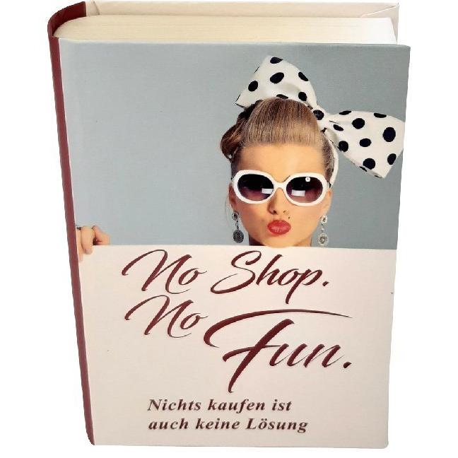 Hergo, Geschenkverpackung, Geschenkschachtel "Buch" - No Shop. No Fun (Geschenkbox)
