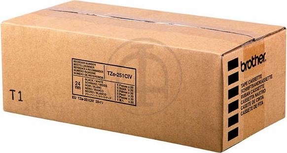 Immagine prodotto Brother TZ251CIV Nastro laminato (2.40 cm, Nero, Bianco)