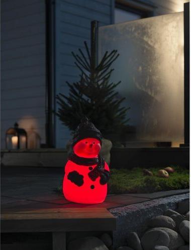 Produktbild Konstsmide LED-Schneemann LED Kunststoffschneemann, 38 cm, RGB
