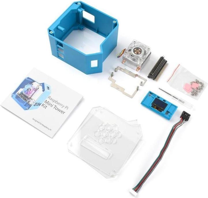 Actual product image Raspberry Pi EB121899 - Mini Tower Kit for 4B, desktop computer case