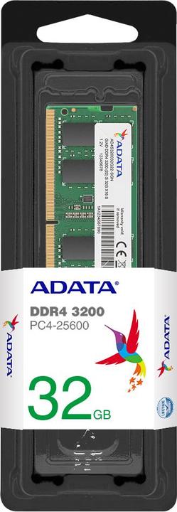 Image du produit Adata Atmintis Premier DDR4 3200 SODIM 32GB CL22 ST (1 x 32GB, 3200 MHz, RAM DDR4, SO-DIMM)