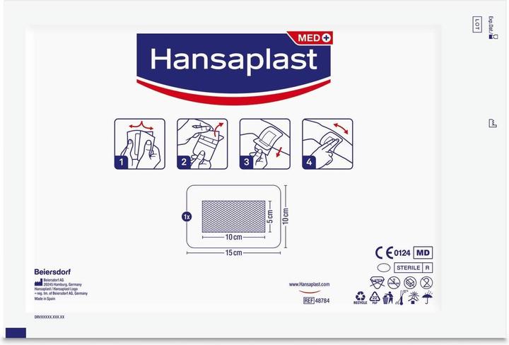 Produktbild Hansaplast Wundpflaster Sensitive 3XL 5 Stück (5 x)