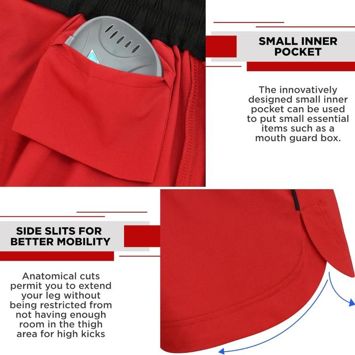 Produktbild Rdx SHORTS MMA T15 ROUGE-XL (XL)