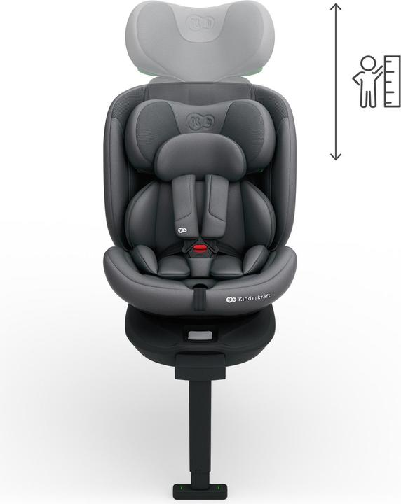Produktbild KinderKraft Car Seat I-360 2 PLUS i-SIZE 40-150cm GREY (Kindersitz)