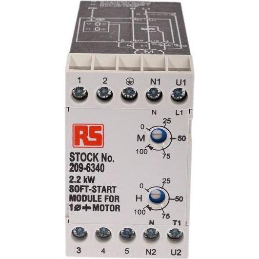 RS PRO, Unità di controllo motore, Avviatore dolce 1 fase 0,25-2,2KW