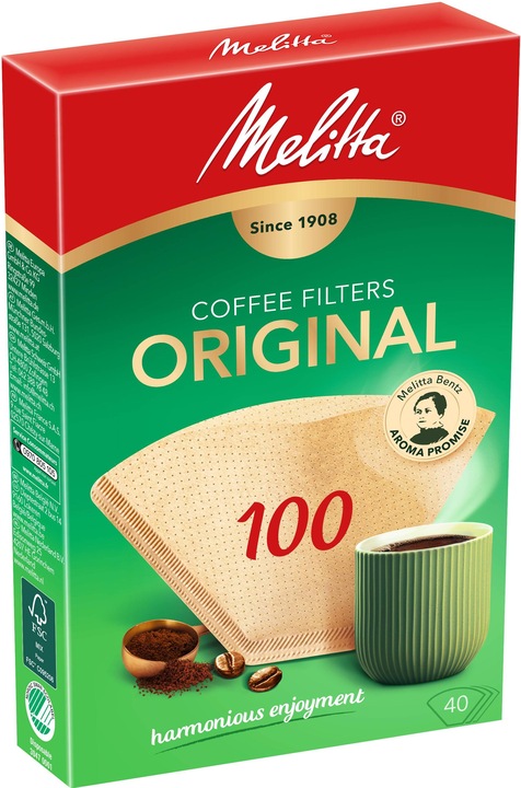 Actual product image Melitta Original 100 / 40 pieces