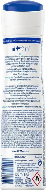 Energie-Label NIVEA Derma Control Defend Spray (Spray, 150 ml)