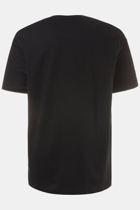 Actual product image JP1880 2 Pack of Three Button Short Sleeve Cotton Henley Tee (L)