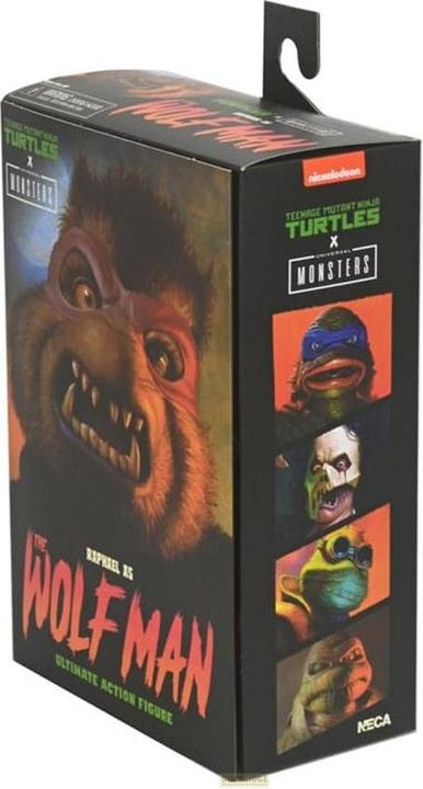 Actual product image Neca Universal Monsters x Teenage Mutant Ninja Turtles Action Figure Ultimate Raphael as The Wolfman 18 c