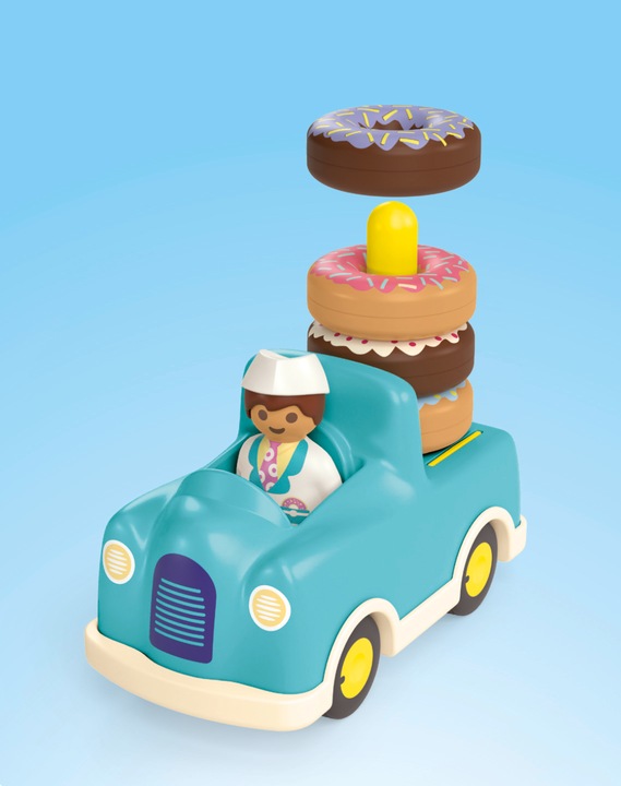Actual product image Playmobil Verrückter Donut Truck mit Stapel- und Sortierfunktion (71702, Playmobil Junior)